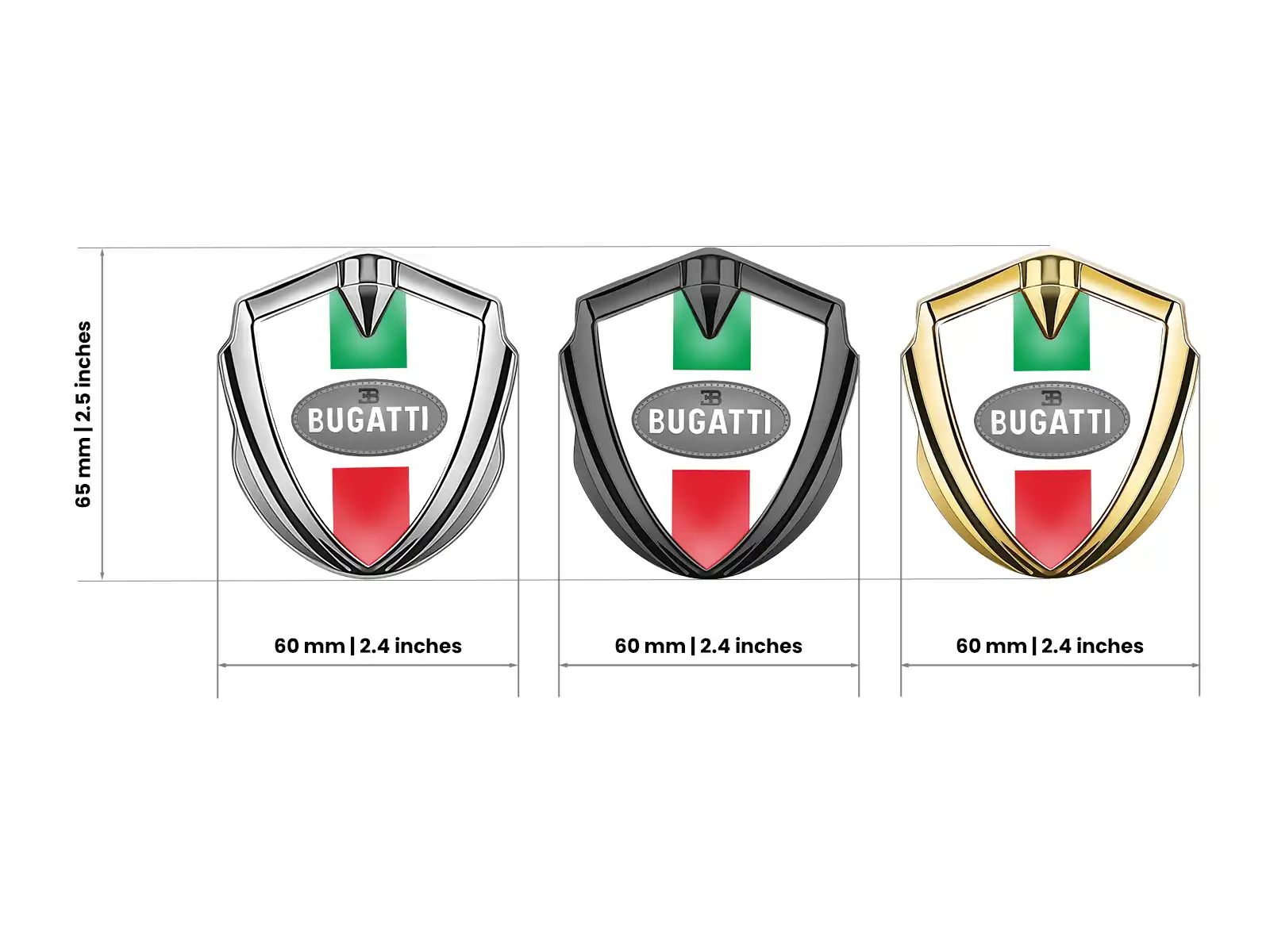 Bugatti Badge Auto Disegno Minimal Universale